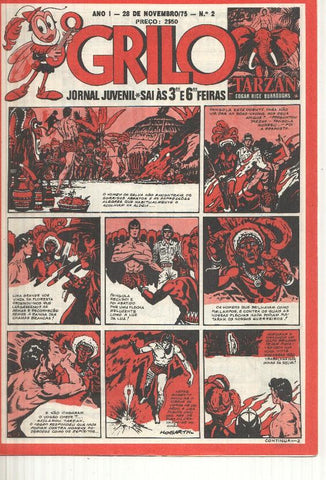 Grilo numero 02: Tarzan, A legiao no deserto, Los Guerrilleros de Jesus Blasco, Flash Gordon, Rip Kirby, Fantasma