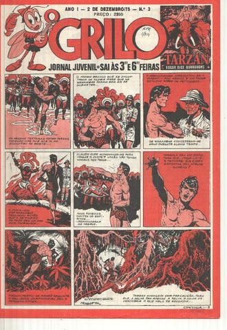 Grilo numero 03: Tarzan, A legiao no deserto, Los Guerrilleros de Jesus Blasco, Flash Gordon, Rip Kirby, Fantasma