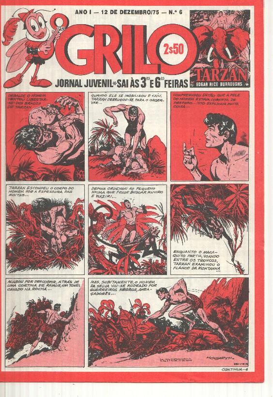Grilo numero 06: Tarzan, A legiao no deserto, Los Guerrilleros de Jesus Blasco, Flash Gordon, Rip Kirby, Fantasma