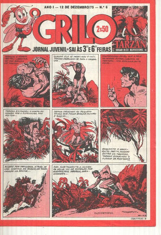 Grilo numero 06: Tarzan, A legiao no deserto, Los Guerrilleros de Jesus Blasco, Flash Gordon, Rip Kirby, Fantasma