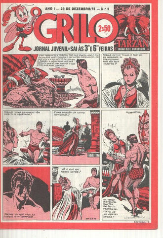 Grilo numero 09: Tarzan, Capitao Kidd, Los Guerrilleros de Jesus Blasco, Flash Gordon, Rip Kirby, Fantasma
