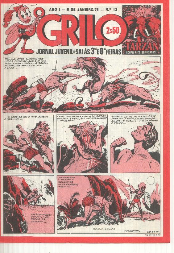 Grilo numero 13: Tarzan, Kim, Los Guerrilleros de Jesus Blasco, Flash Gordon, Rip Kirby, Fantasma