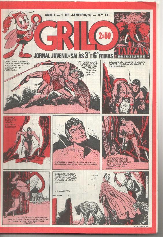 Grilo numero 14: Tarzan, Kim, Los Guerrilleros de Jesus Blasco, Flash Gordon, Rip Kirby, Fantasma