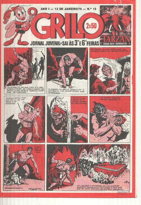 Grilo numero 15: Tarzan, Kim, Los Guerrilleros de Jesus Blasco, Flash Gordon, Rip Kirby, Fantasma