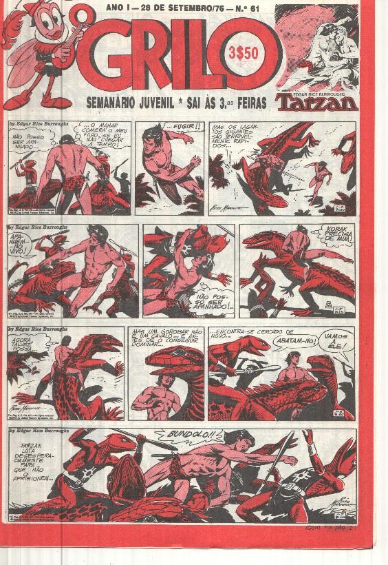 Grilo numero 61: Tarzan, Andrax de Bernet, Odinson o principe viking de Blasco, Fantasma,