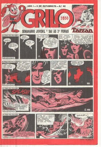 Grilo numero 62: Tarzan, Andrax de Bernet, Odinson o principe viking de Blasco, Fantasma,