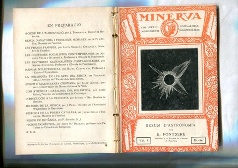 Minerva numero 04: Resum d'Astronomia por E. Fontsere