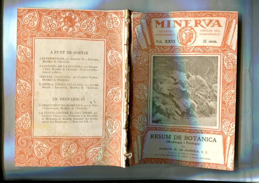 Minerva numero 26: Resum de Botanica (morfologia i Fisiologia) por Joaquim M. de Barnola S.J