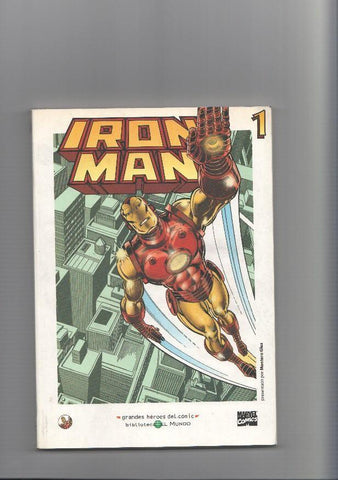Biblioteca el Mundo numero 17: Iron Man volumen 1, serie  Grandes Heroes del Comic