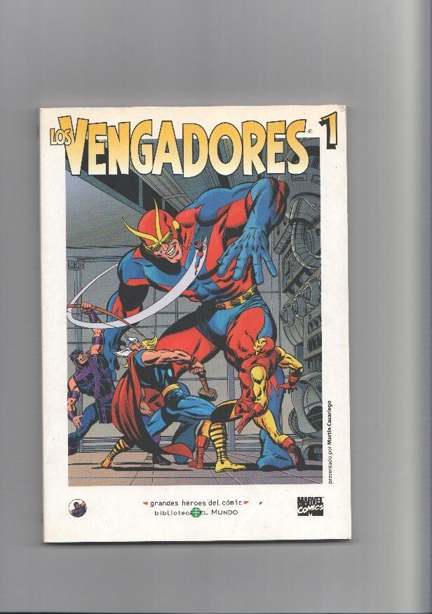 Biblioteca el Mundo numero 38: Los Vengadores volumen 1, serie Grandes Heroes del Comic