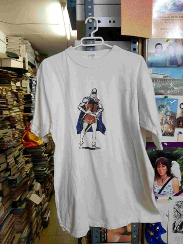 Camiseta del guerrero del antifaz en posicion defensiva, talla XL