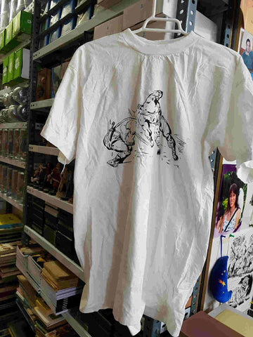 Camiseta El Coloso, El Principe de Rodas golpeando a un rival. Talla XL