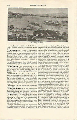 LAMINA ESPASA 23297: Vista del Puerto del Pireo en Atenas