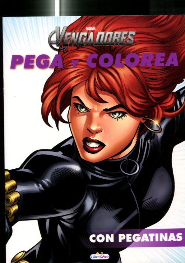 LIbro Divo: Marvel: Los Vengadores: Pega y colorea, cuaderno de colorear con pegatinas