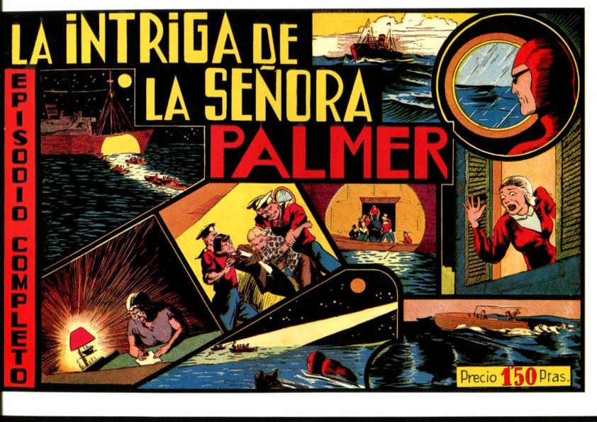Facsimil: El Hombre Enmascarado (The Phantom) numero 15: La intriga de la señora Palmer (trasera cromos deportes)