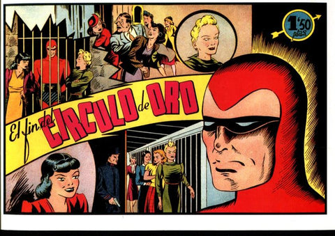 Facsimil: El Hombre Enmascarado (The Phantom) numero 24: El fin del circulo de oro (trasera Galeria Deportiva: Mariscal del Español)