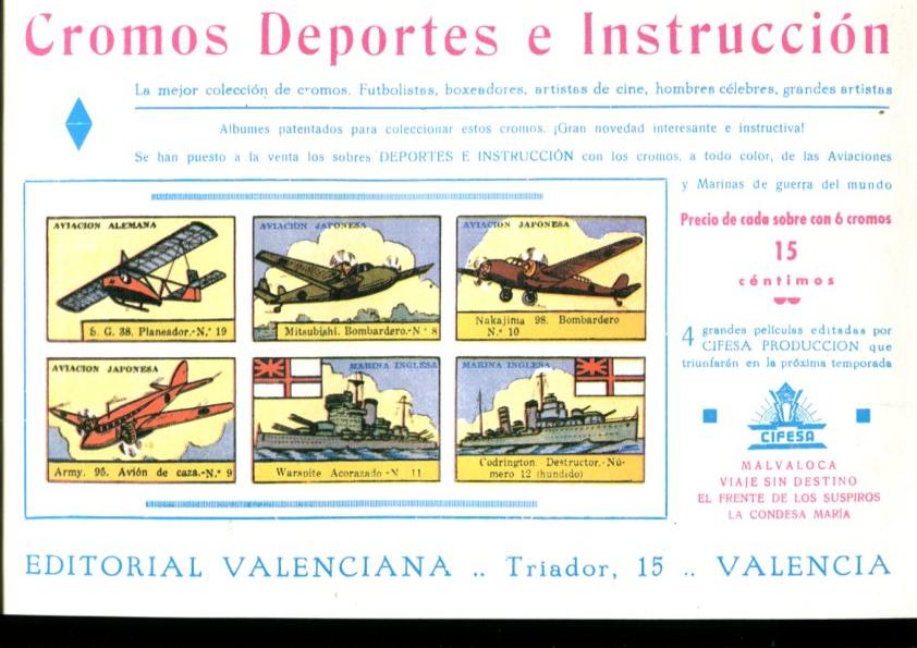 Facsimil: Seleccion Aventurera de la Valenciana: A mi la legion