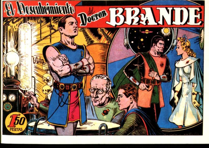Facsimil: El Descubrimiento del Doctor Brande (trasera: Perez del Alicante, Herrerita del Ovido y boxeador Librero)
