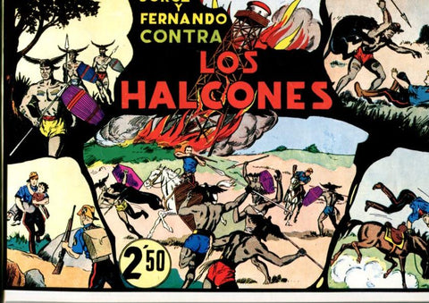 Facsimil: Jorge y Fernando: Los halcones (trasera Las lecciones del jefe piloto)