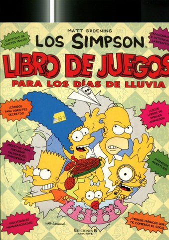 Los Simpson: Libro de juegos para los dias de lluvia