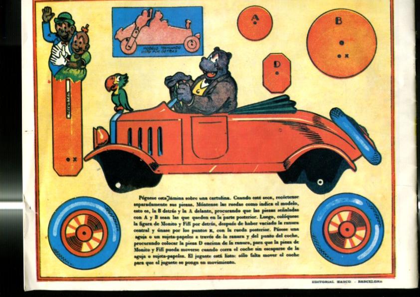 Facsimil: Almanaque de la Biblioteca Especial para niños (Hipo,Monito y Fifi) 1943