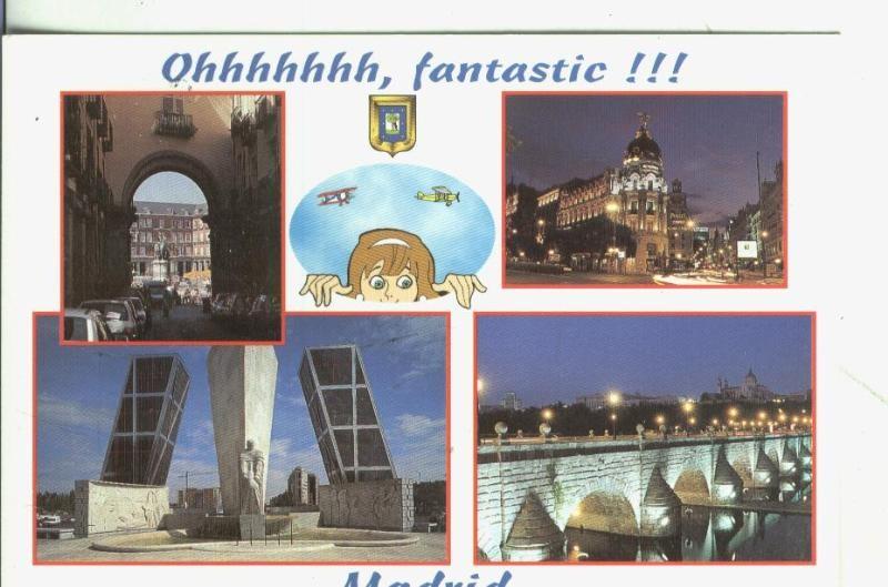 Postal: Madrid: vistas varias