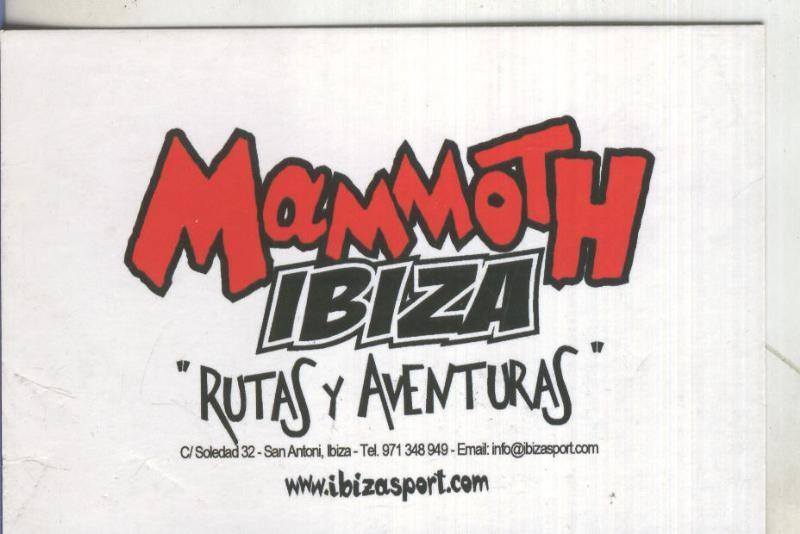 Postal 5495 : Propaganda de Mammoth (Ibiza)