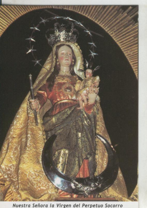 Postal 009666: Virgen Ntra Sra del Perpetuo Socorro, patrona de Breña Alta, Isla de la Palma
