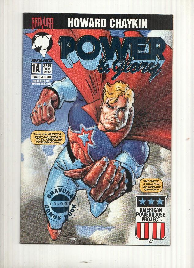 Comic Power of Glory numero 1A, Limited Blue Foil Edition Bravura Bonus