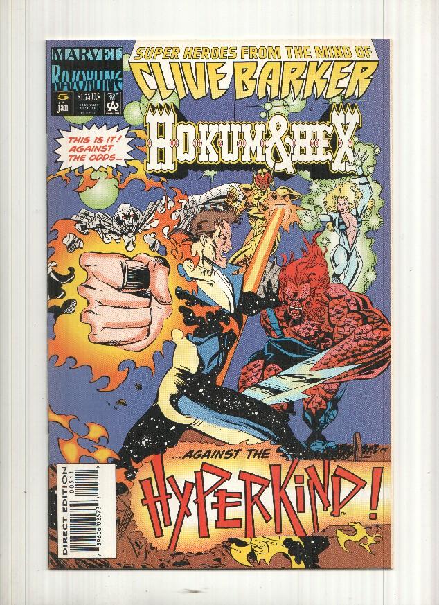 Marvel Comics: Where have you been all my hyperlife - Hokum and Hex vol. 1 numero 5 - Superheroes from the mind of Clive Barker