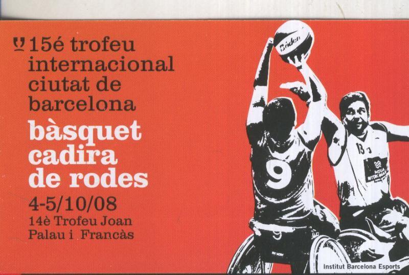 Postal 6072 : Publicitaria 15 trofeu basquet cadira de rodes, Barcelona