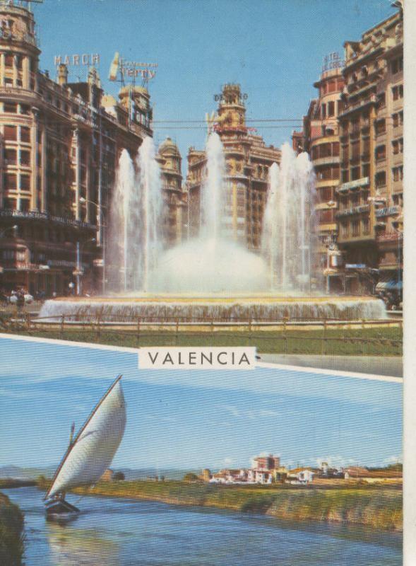 Postal 009389: Plaza del Caudillo y albufera de Valencia