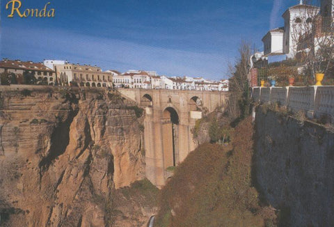 Postal 009397: Vista del Tajo y Ronda, malaga