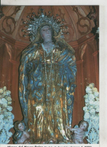 Postal 009761: Virgen del Mayor Dolor, iglesia San Sebastian en antequera, malaga