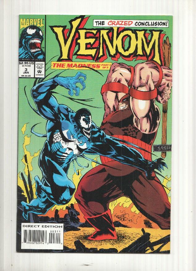 Marvel Comics: Necromancer, The Madness part 3 of 3  - Venom, vol. 1 numero 3