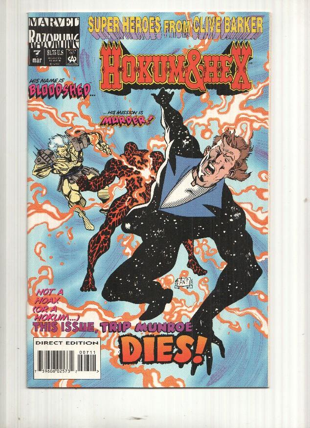Marvel Comics: Sacrifices a tale of the Barkerverse - Hokum and Hex Vol.1 numero 7, Clive Barker. Marvel Razorline