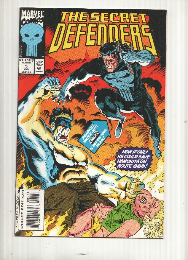 Marvel Comics: Get your kicks on route 666, The Secret Defenders, Vol. 1 numero 5