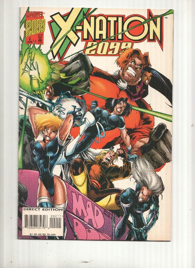 Marvel Comics: Kicking and screaming, X-Nation 2099, Vol. 1, numero 2