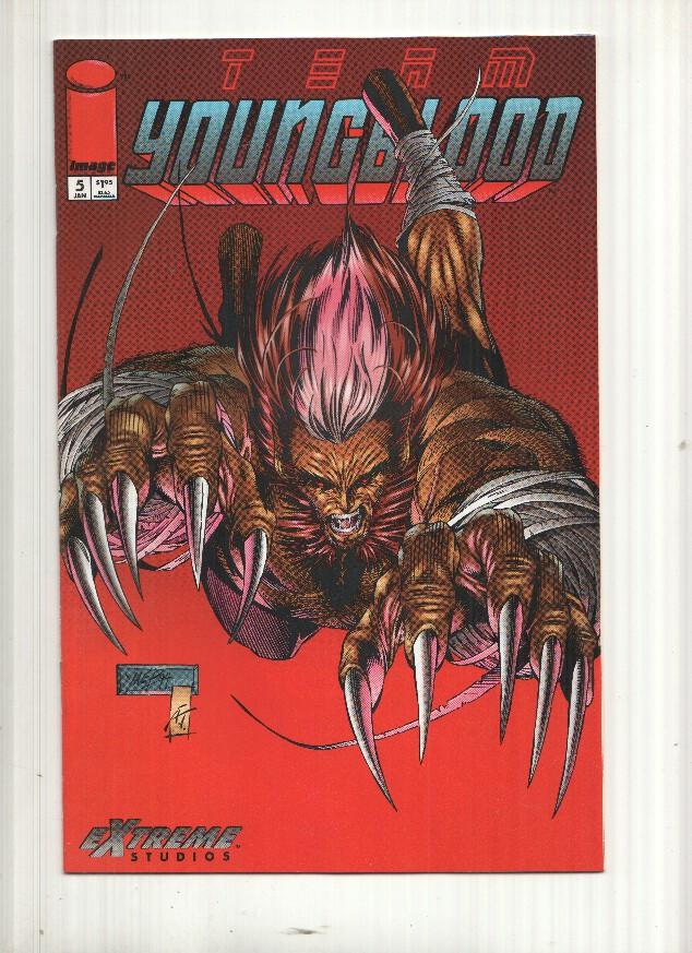 Image: Cat People, Team Youngblood, Vol. 1, numero 5. An Extreme Studios Production