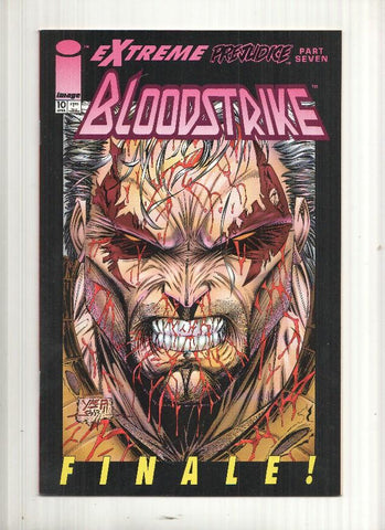 Image: A certain sacrifice, Prejudice part seven, Bloodstrike vol.1, numero 10. An Extreme Studios productions