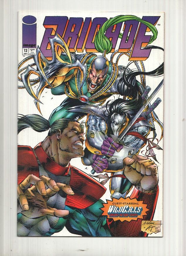 Image: Brigade vol. 2, numero 12 - Guest-starring Wildcats. An Extreme Studios productions