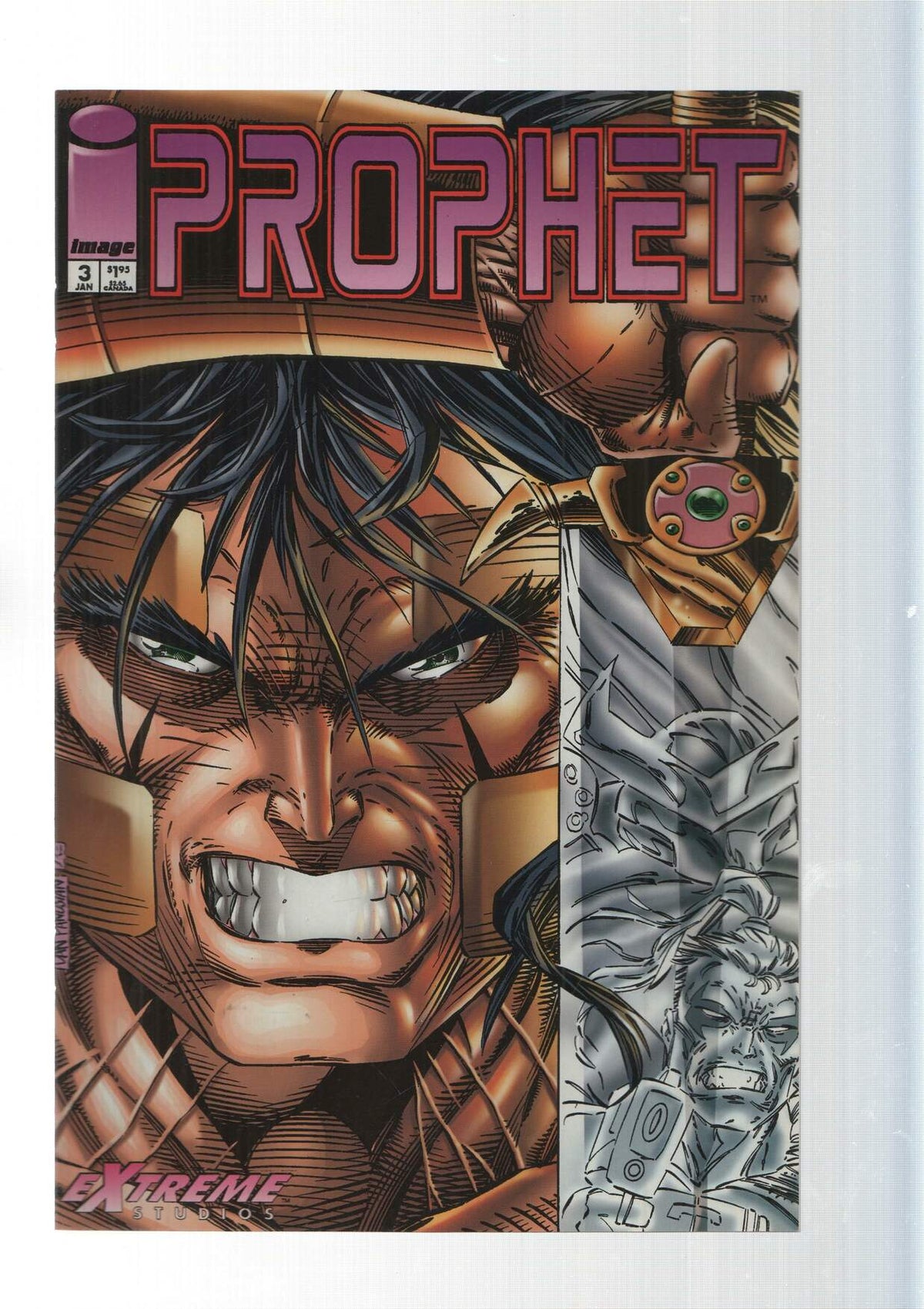 Image: Prophet and Loss - Prophet vol. 1, numero 3 variation cover. An Extreme Studios production