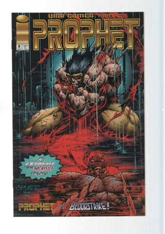 Image: An extreme sacrifice tie-in. Prophet vs Bloodstrike. Prophet vol. 1, numero 8