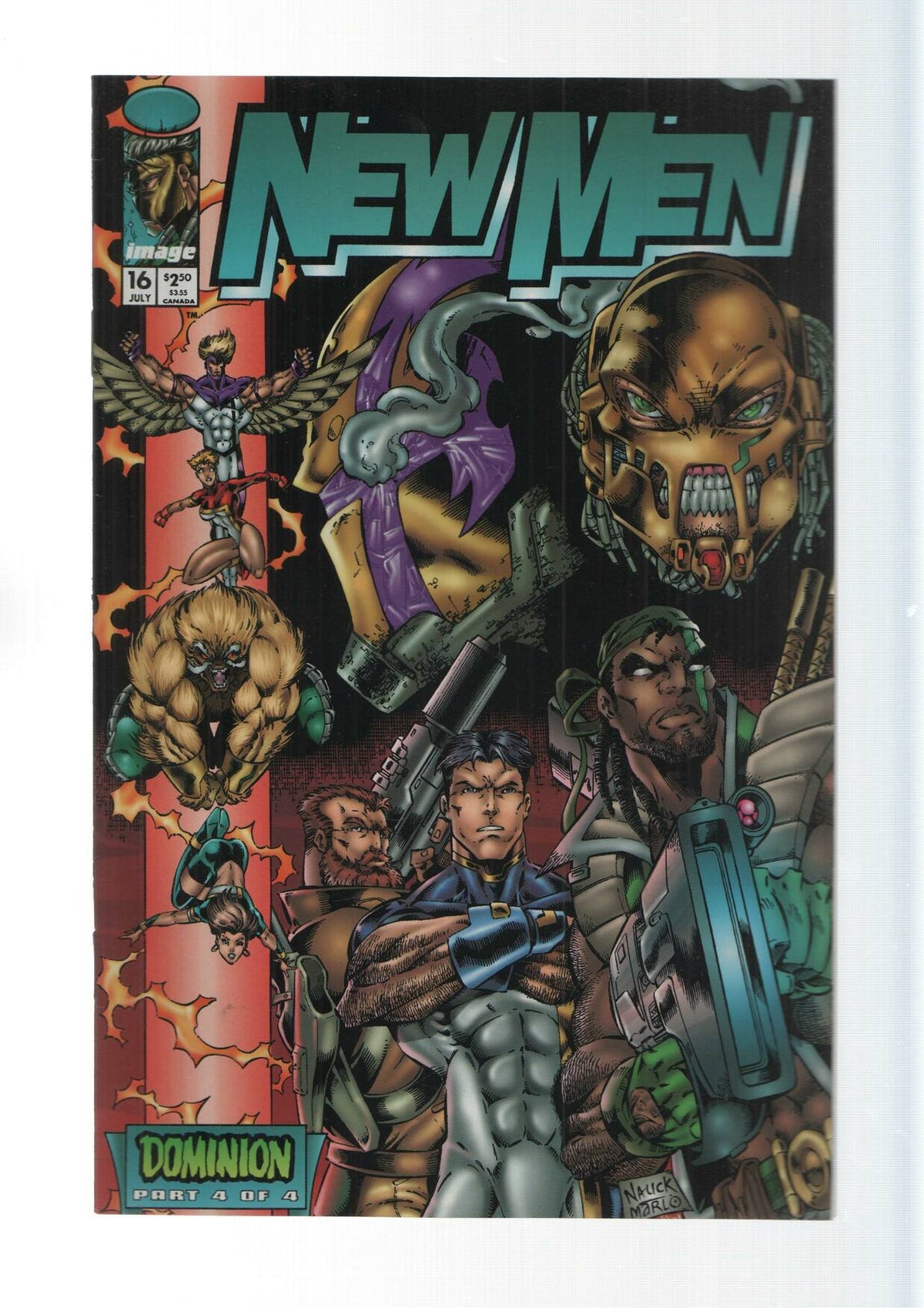 Image: Dominion part 4 of 4 - New men vol. 1, numero 16. An Extreme Studios production