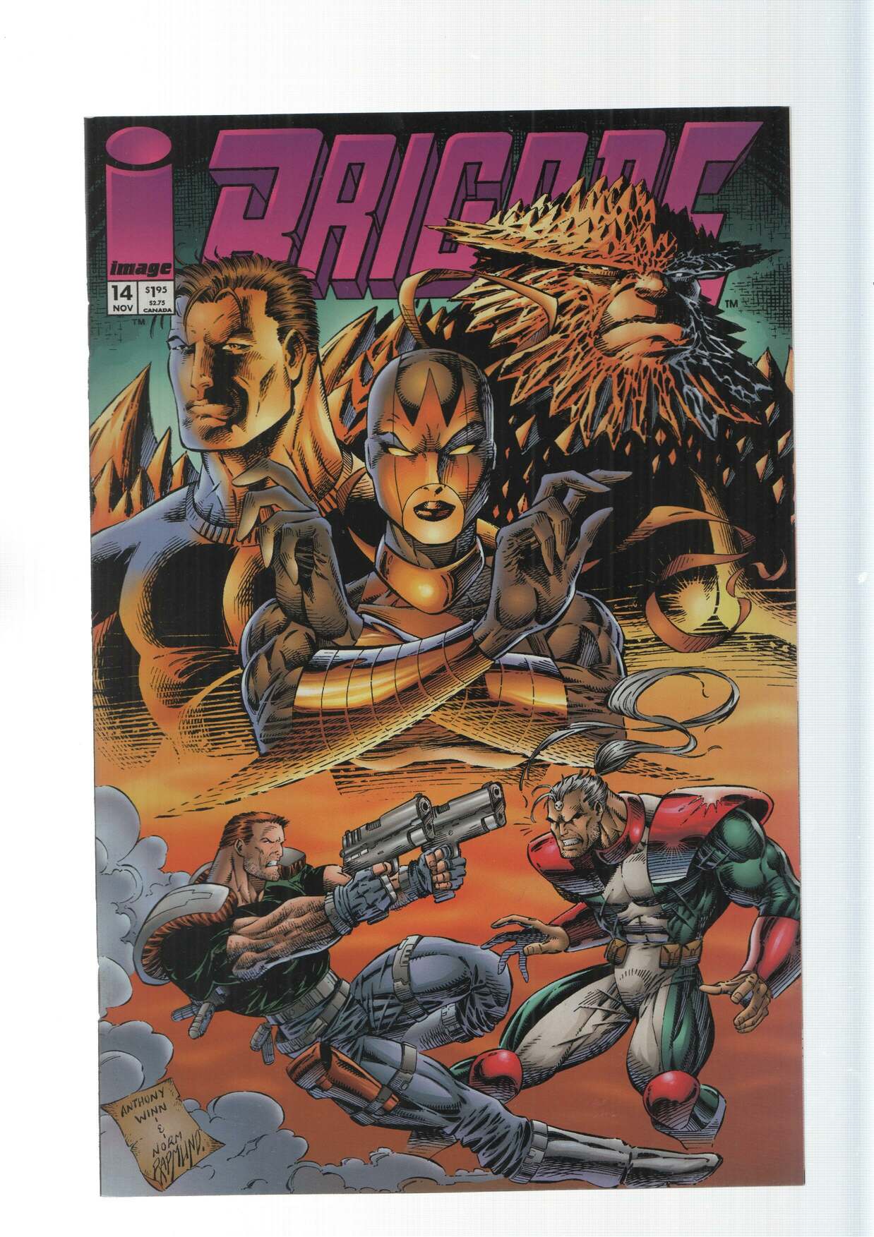 Image: Brigade vol. 2, numero 14 - Anthony Winn and Norm Rapmund. An Extreme Studios production