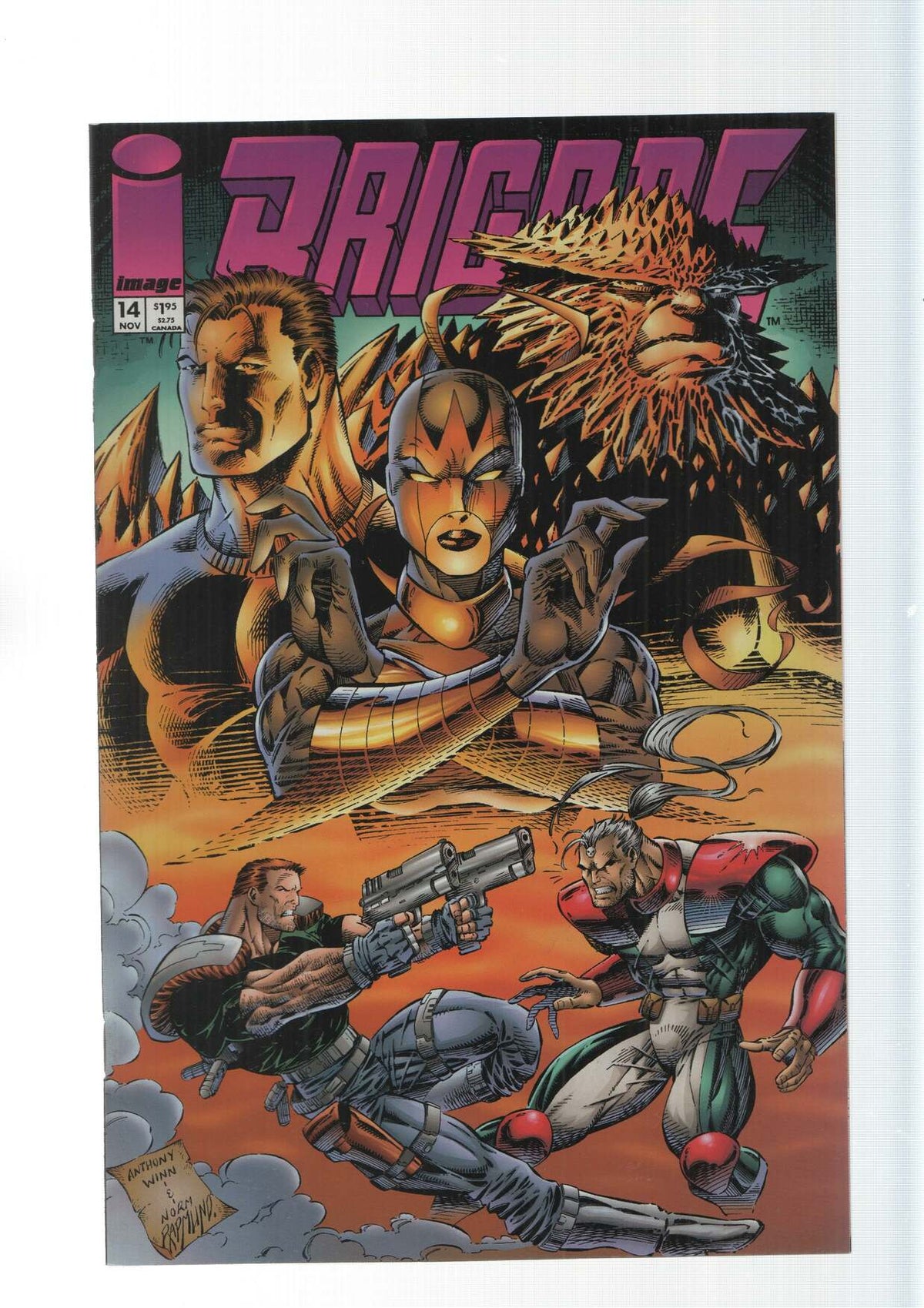 Image: Brigade vol. 2, numero 14 - Anthony Winn and Norm Rapmund. An Extreme Studios production