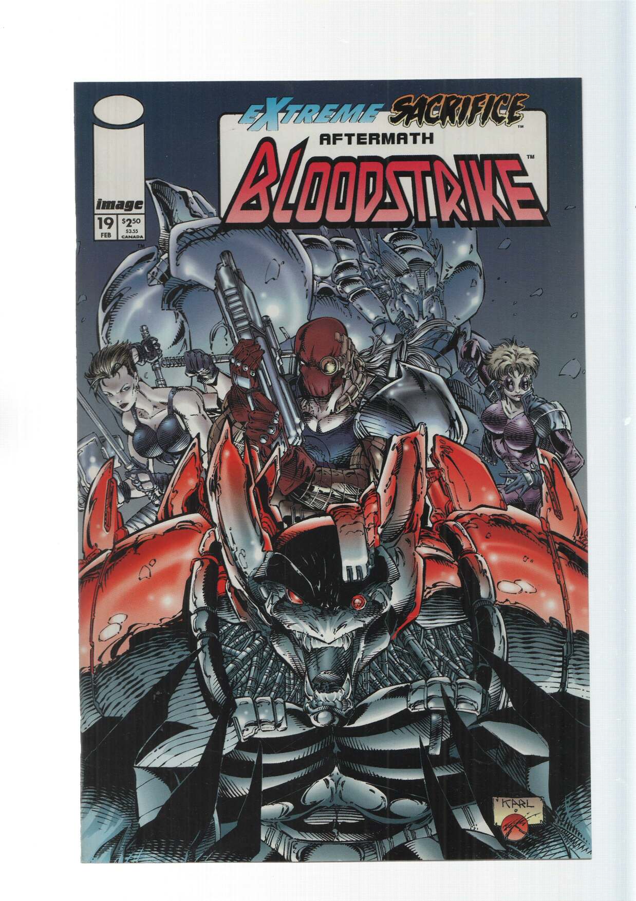 Image: Extreme Sacrifice aftermath Bloodstrike. Bloodstrike vol. 1, numero 19. An Extreme Studios production