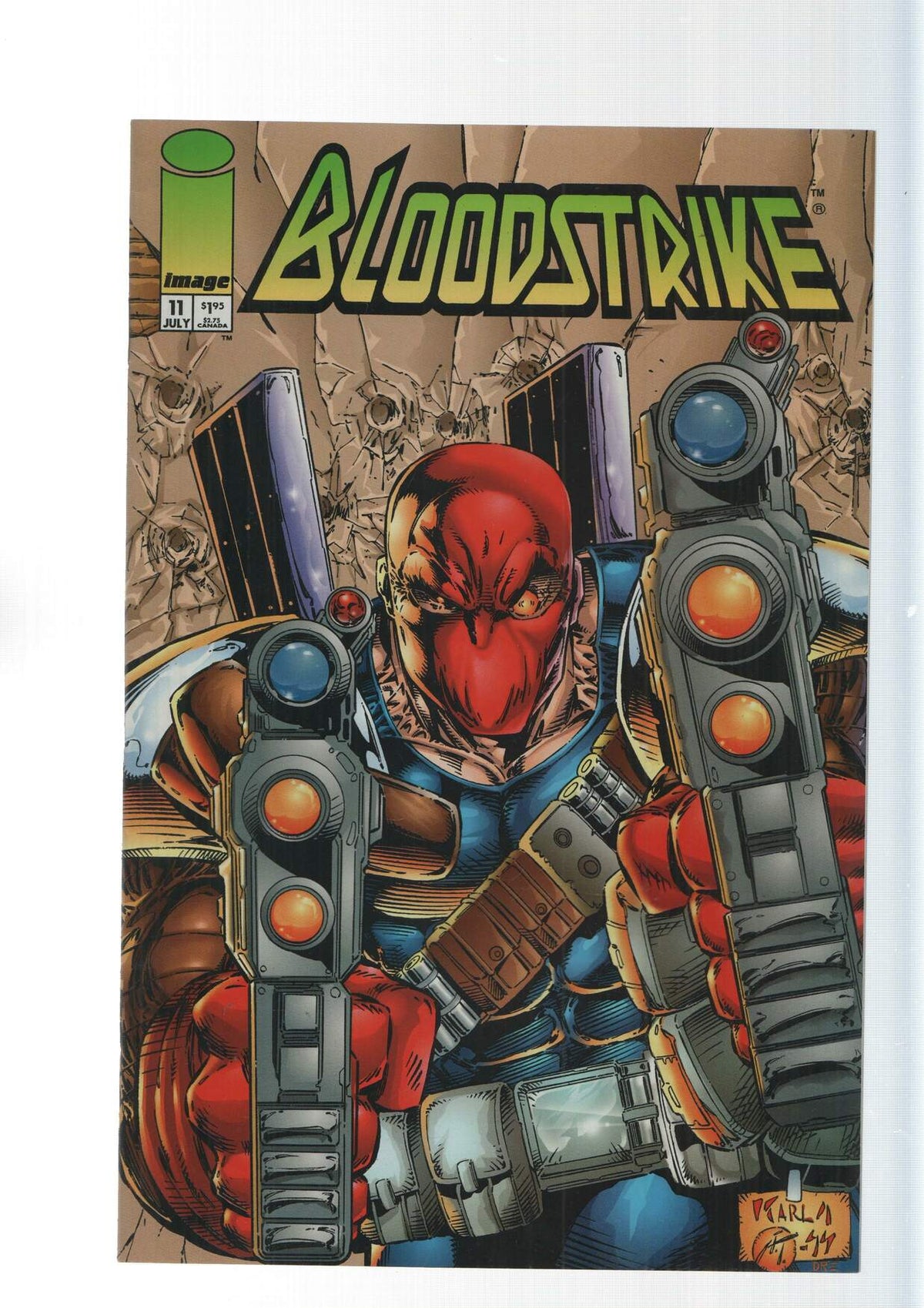 Image: Bloodstrike vol. 1, numero 11 - Karl Altstaetter. An Extreme Studios production