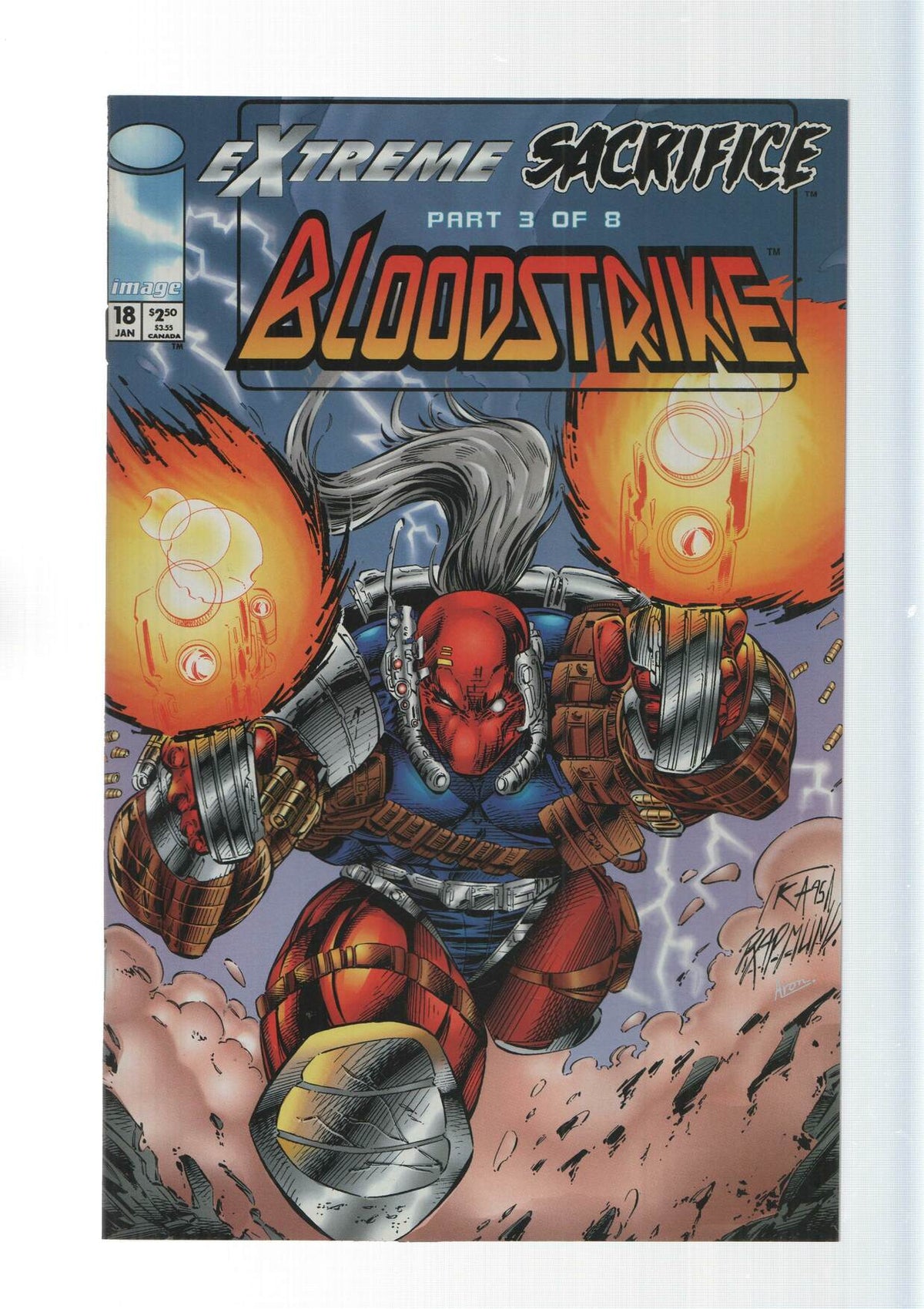 Image: Extreme Sacrifice part 3 of 8 - Bloodstrike vol. 1, numero 18. An Extreme Studios production
