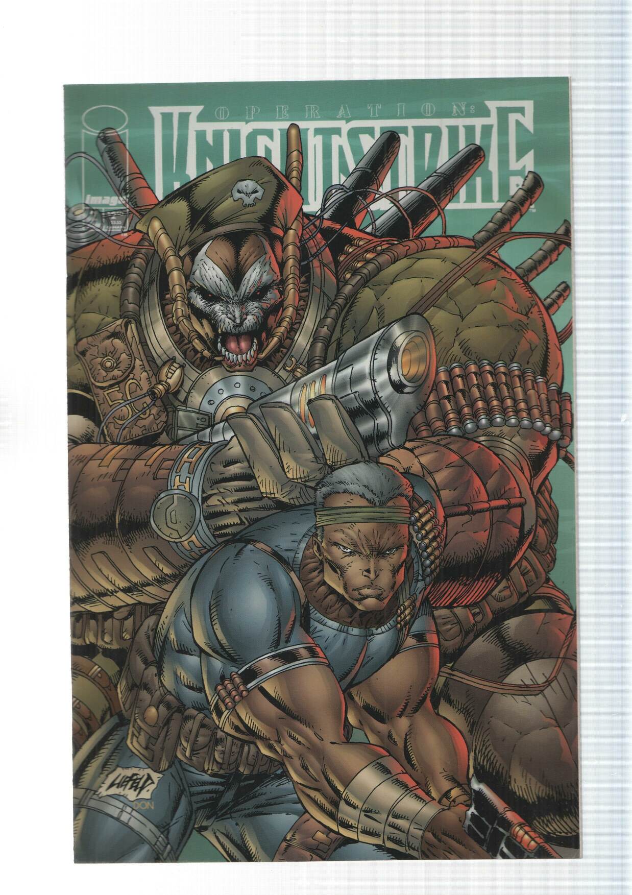 Image: Operation Knightstrike vol. 1, numero 2 - Liefeld. An Extreme Studios production